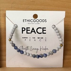 PEACE - Morse Code Bracelet